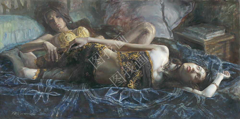 近现代 刘亚明 相系列六 30x60cm